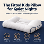 Hushroo Quiet Night Pillow — the fitted kids pillow for quiet nights